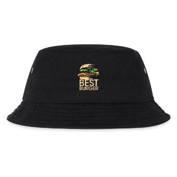 best burger Symbol Essen Restaurant Smashburger - Kinder Bucket Hat - Schwarz - Vorne