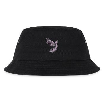 Ein Engel mit Flügel und Heiligenschein Silhouette - Kinder Bucket Hat - Schwarz - Vorne