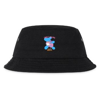 Skurrile Meerjungfrau Schlafender Träumer Design - Kinder Bucket Hat - Schwarz - Vorne