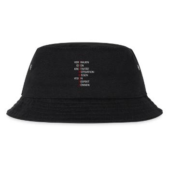 Teamwork - Kinder Bucket Hat - Schwarz - Vorne
