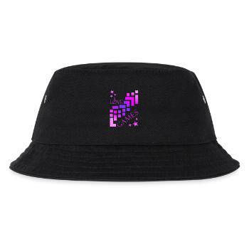 Bausteine Spieler - Kinder Bucket Hat - Schwarz - Vorne