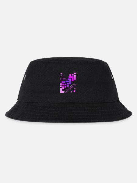 Bausteine Spieler - Kinder Bucket Hat - Schwarz