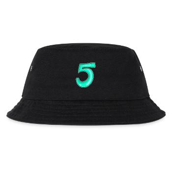 5 Number Number Motif - Kids’ Bucket Hat - black - Front