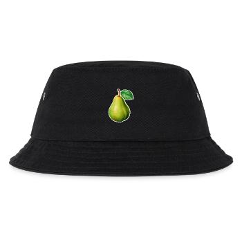 Pear Illustration – Vintage Garden Style - Kids’ Bucket Hat - black - Front