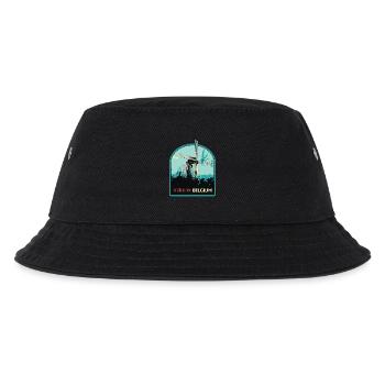 Illustration Windmühle bei Brügge - Kinder Bucket Hat - Schwarz - Vorne