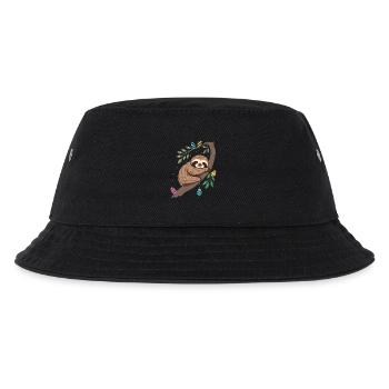 Easter Sloth with Easter Eggs - Kids’ Bucket Hat - black - Front