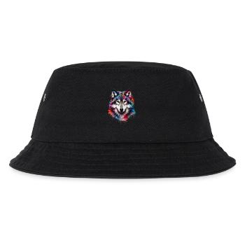 Wolf - Kinder Bucket Hat - Schwarz - Vorne