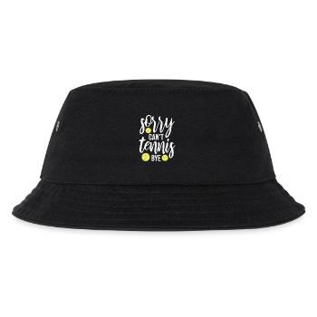 Sorry Can't Tennis Bye Zitat Lustiger Sportspruch - Kinder Bucket Hat - Schwarz - Vorne