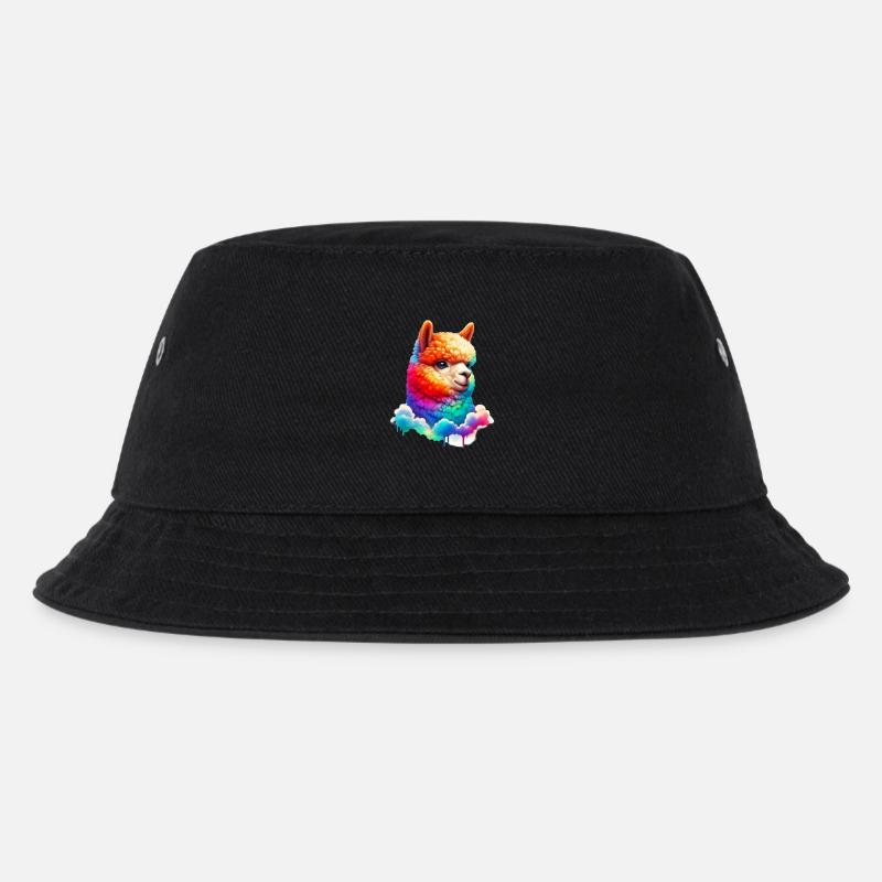 Alpaka - Kinder Bucket Hat - Schwarz