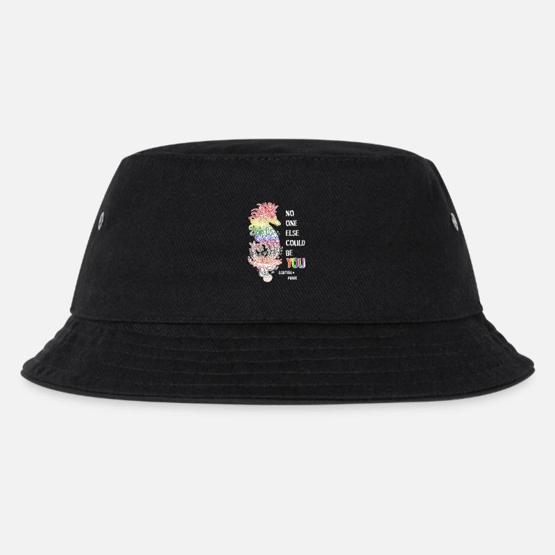 Stolzes LGBTQIA+ Seepferdchen - Kinder Bucket Hat - Schwarz
