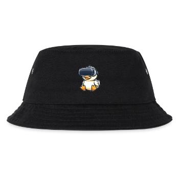 Ente Erpel VR Virtual Reality Gamer Zocker Süß - Kinder Bucket Hat - Schwarz - Vorne