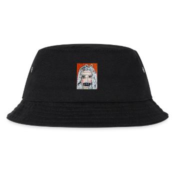 Spread LOVE - Kinder Bucket Hat - Schwarz - Vorne