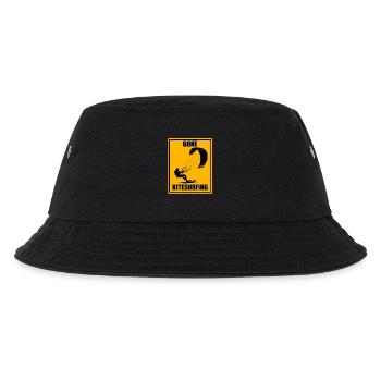 Gone Kitesurfing Vintage Kiteboarding Design Shirt - Kinder Bucket Hat - Schwarz - Vorne