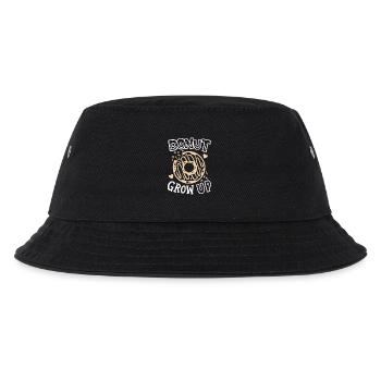 Donut Donut-Wortspiel - Kinder Bucket Hat - Schwarz - Vorne