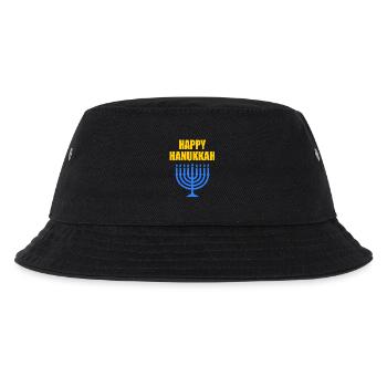 HAPPY HANUKKAH - Kinder Bucket Hat - Schwarz - Vorne