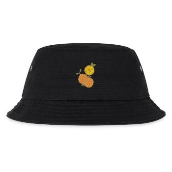 Orange Fabric - Kids’ Bucket Hat - black - Front