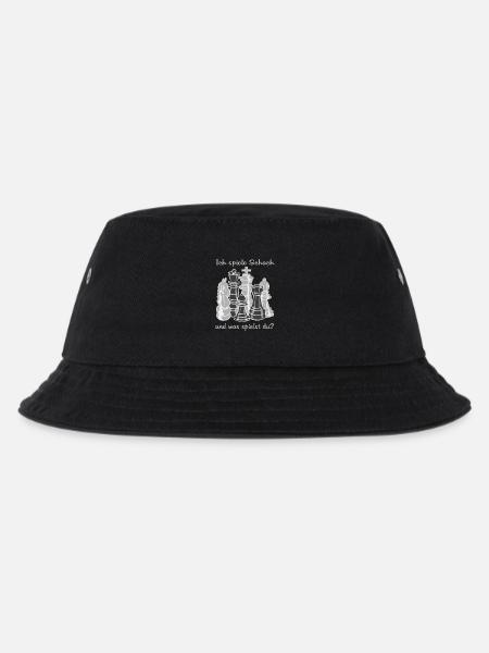 Schach figuren - Kinder Bucket Hat - Schwarz
