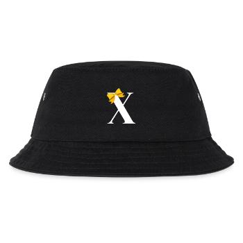 Letter x yellow bow - Kids’ Bucket Hat - black - Front