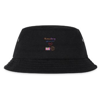 Kreuzberg 36, Kiez - Boof - Hood, Berlin Kreuzberg - Kinder Bucket Hat - Schwarz - Vorne