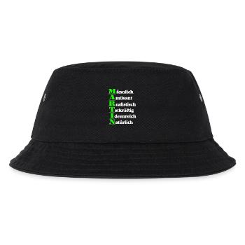 Martin , Vorname,Namensschild,Name,Fun Shirt (25) - Kinder Bucket Hat - Schwarz - Vorne