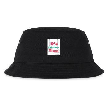 It's Christmas time - Kinder Bucket Hat - Schwarz - Vorne