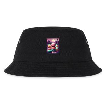 Fantastische Baiser-Makronen - Kinder Bucket Hat - Schwarz - Vorne