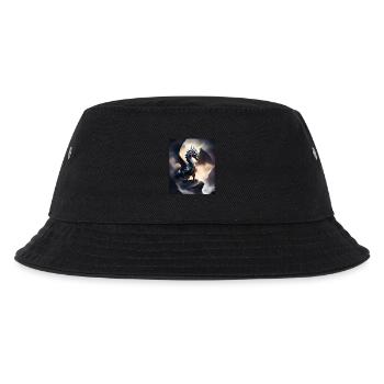 dark shadow dragon - Kids’ Bucket Hat - black - Front