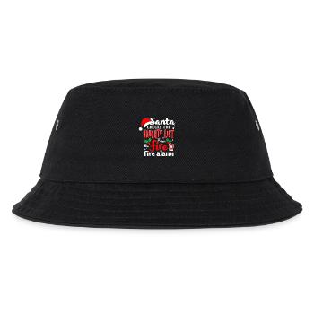 Santa checks the naughty - Kids’ Bucket Hat - black - Front