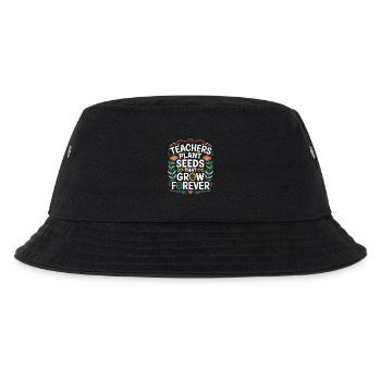 Teachers Plant Seeds That Grow Forever 9 - Kinder Bucket Hat - Schwarz - Vorne