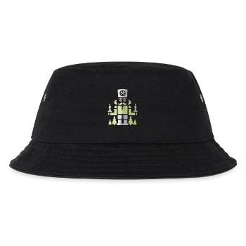 Nussknacker Bergmann – Erzgebirge Kunst Symbol - Kinder Bucket Hat - Schwarz - Vorne