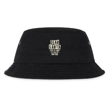 Liebe Weihnachtsmann bring Kaffee niemand verletzt - Kinder Bucket Hat - Schwarz - Vorne