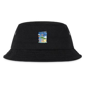 soleil, mer, plage, platane, palmiers, île - Bob Enfant - noir - Devant
