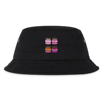 torte 4fach - Kinder Bucket Hat - Schwarz - Vorne