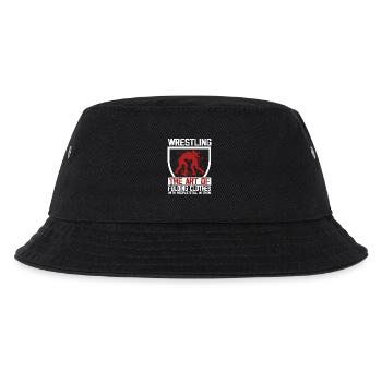 Wrestling the art of folding clothes - Kids’ Bucket Hat - black - Front