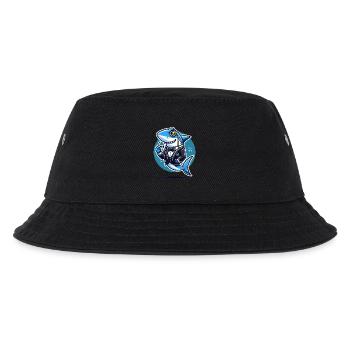 Classy Shark in Tuxedo Vector Design - Kids’ Bucket Hat - black - Front