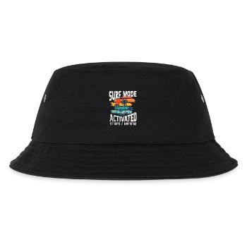 Surf-Modus aktiviert Kopieren - Kinder Bucket Hat - Schwarz - Vorne