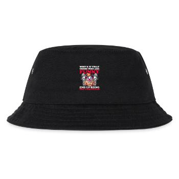 WARUM WERDEN LUSTIGE LEUTE AM ENDE KOMIKER? - Kinder Bucket Hat - Schwarz - Vorne