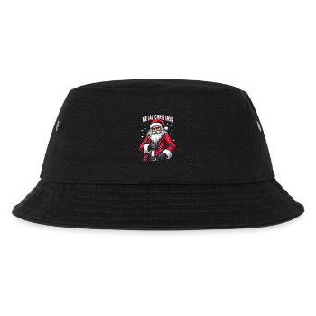 Weihnachts-Metal - Santa's Riff - Kinder Bucket Hat - Schwarz - Vorne