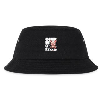 OINK IF YOU LOVE BACON - Kids’ Bucket Hat - black - Front