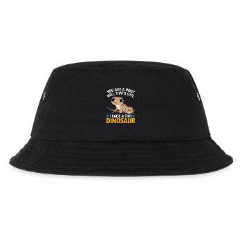 Funny Tiny Dinosaur Lizard - Kids’ Bucket Hat - black - Front