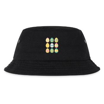 Ostereier - Kinder Bucket Hat - Schwarz - Vorne