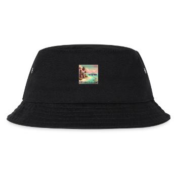 Fuldahoo Malediven Überwasser-Bungalows Retro - Kinder Bucket Hat - Schwarz - Vorne