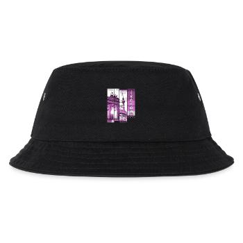 Berlin Skyline City Germany Collage Vintage - Kids’ Bucket Hat - black - Front