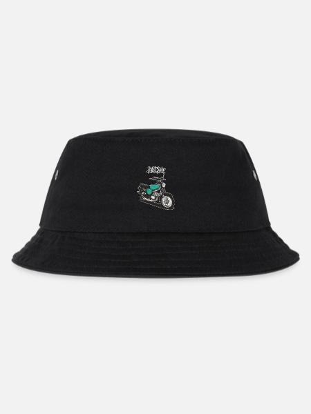 S51 (türkis) // Illustration - Kinder Bucket Hat - Schwarz