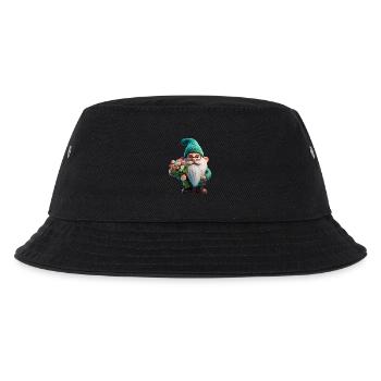 Gartenzwerg Valentinstag - Kinder Bucket Hat - Schwarz - Vorne