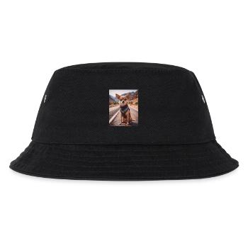 super süße hunde mode opfer Chihuahua Biker - Kinder Bucket Hat - Schwarz - Vorne