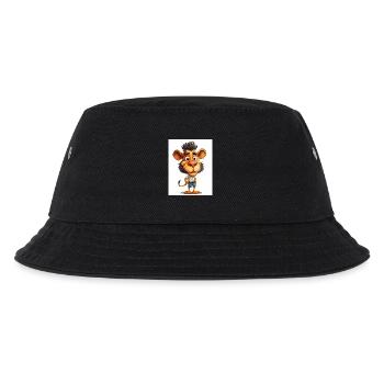 Ein Löwe in Kleidern - Kinder Bucket Hat - Schwarz - Vorne