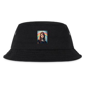 Rainbow Punk Princess - Kinder Bucket Hat - Schwarz - Vorne