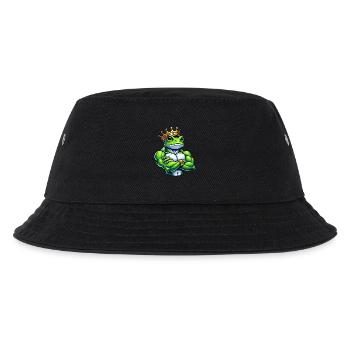 Muscular Frog Prince Fitness Workout Training - Kids’ Bucket Hat - black - Front