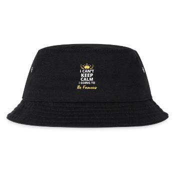 Ich kann nicht ruhig bleiben, ich werde berühmt werden - Kinder Bucket Hat - Schwarz - Vorne